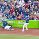 Illustration for article titled Blue Jays Randal Grichuk Busted Up In Collision With Security Guards Stool